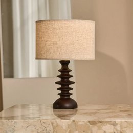 Bodhi Donkerbruine Houten Lamp