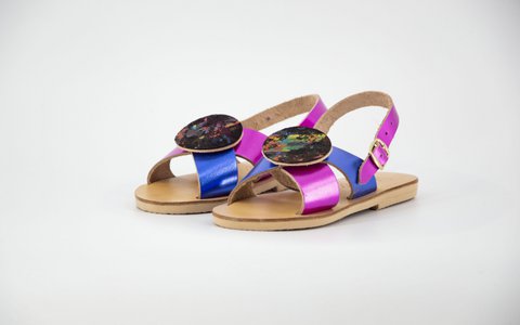 Griechische Kindersandale aus Leder für den Sommer: Maritina
