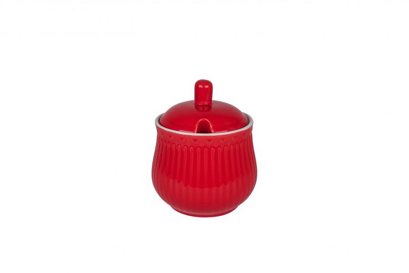 Cukiernica porcelanowa LOVE w kolorze czerwonym Isabelle Rose