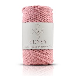 Sensy Premium 3mm - 82 yards 100% Cotton 3 Strand Twisted Macrame Cord