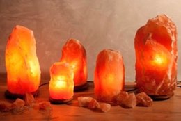 Himalaya Salt Dreams lampe himalaya salt træfod - 42004 - 18 cm høj - orange