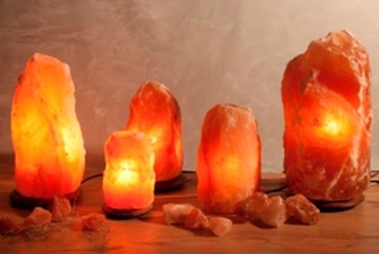 Himalaya Salt Dreams lampe himalaya salt træfod - 42004 - 18 cm høj - orange