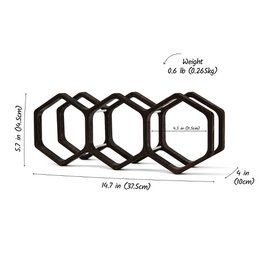 Geometric Wooden Bathroom Roll Holder, Honeycomb‑Inspired Rustic Bath Accessory, Perfect Gift for Housewarming or Home Décor