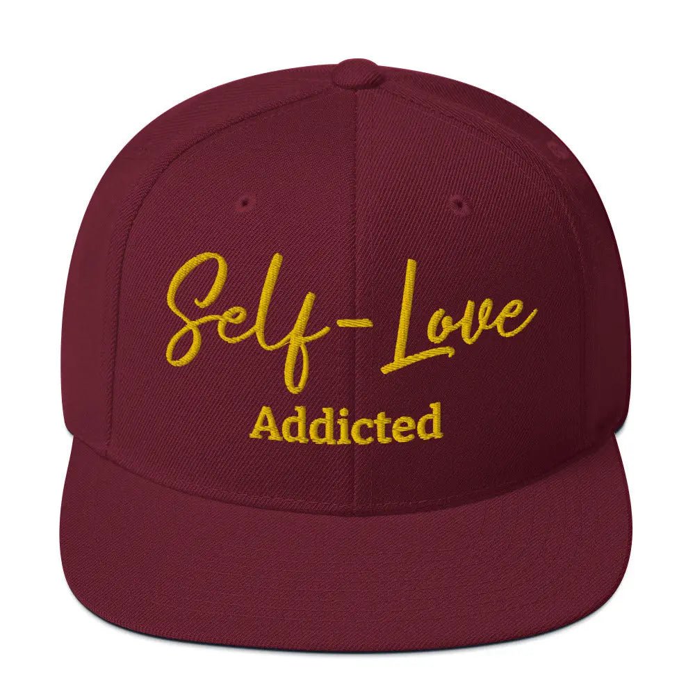Chapeau Snapback Self Love Addicted avec broderie