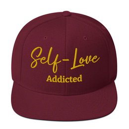 Self Love Addicted Snapback Hat med broderi