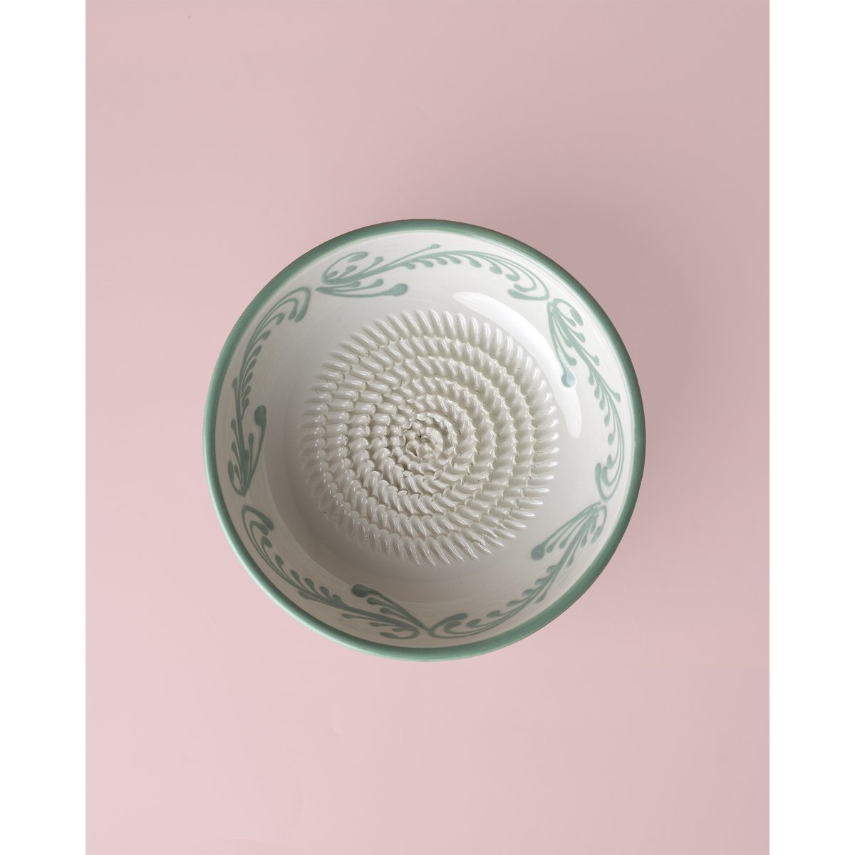 Medium Vintage Pottery Grater Bowl Beige and Brown - ESMERALDA