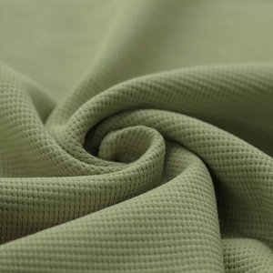 Button headband Waffle jersey Olive green