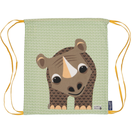Children's activity bag, organic cotton, rhinoceros