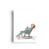 postcard - series 'bellies' - rocking chair