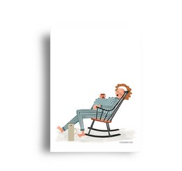 postkort - serie 'maver' gyngestol
