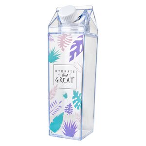 Drinking bottle 500 ml Transparent Plastic Leaves