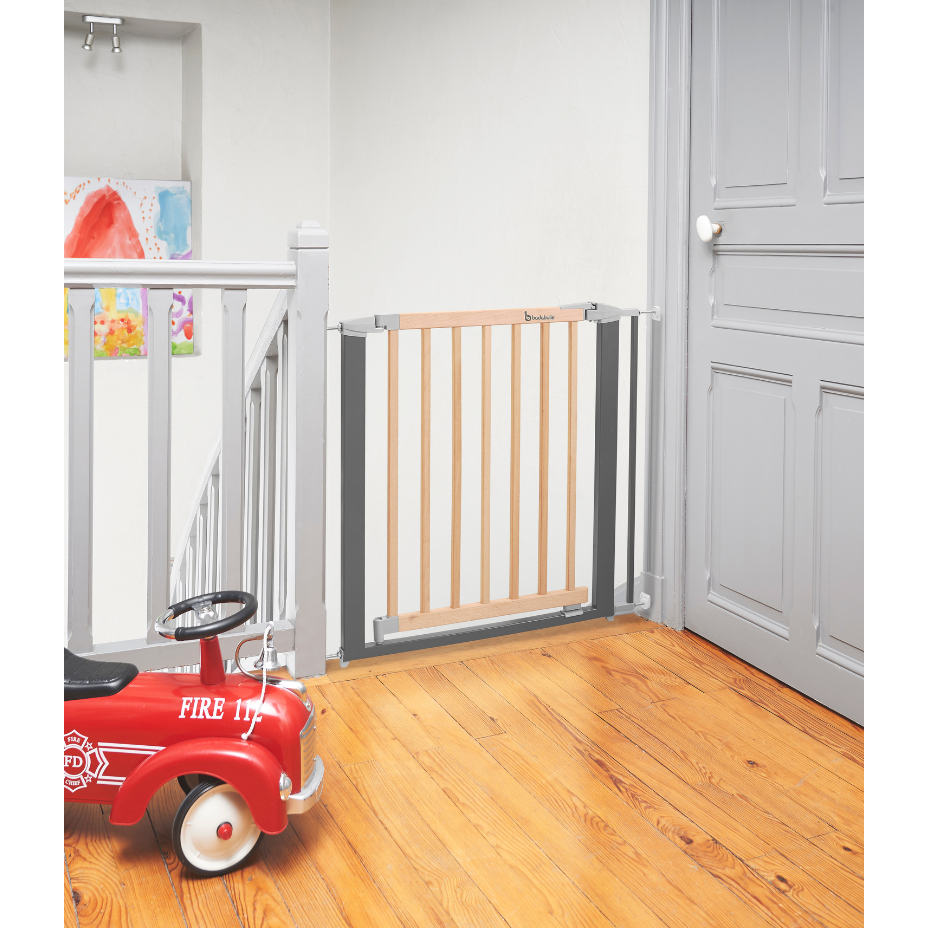 SAFETY GATE, PRESSURE FIXING, OPENING FROM 73 TO 81.5CM UP TO 131.5CM WITH EXTENSION - SAFE & LOCK