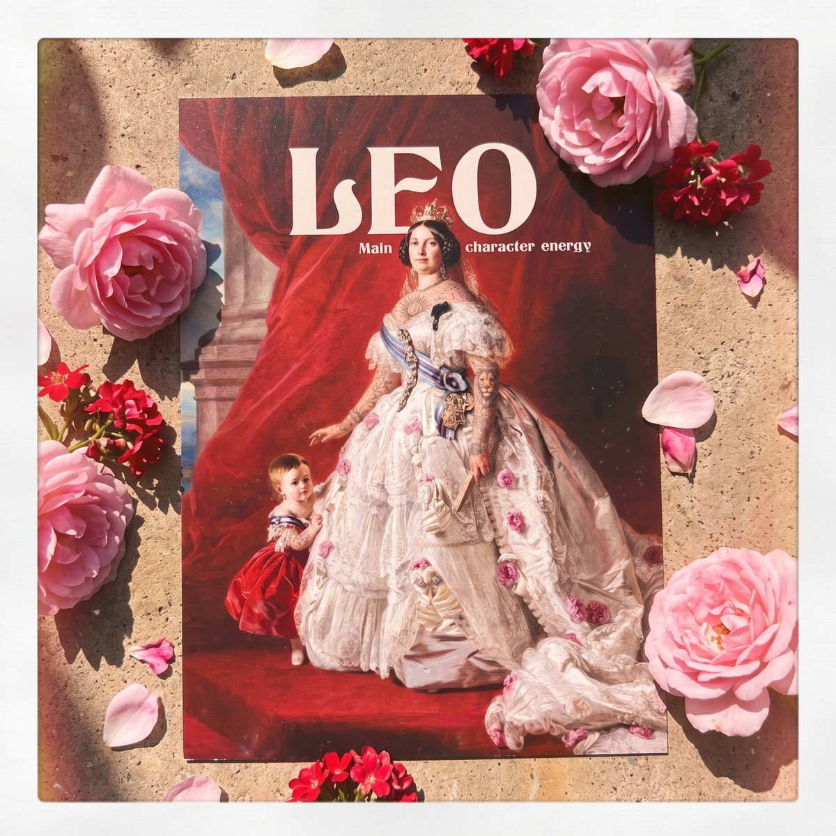 Leo - Postcard - Astro Queen Collection 