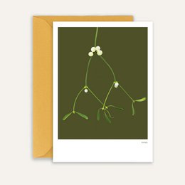 Winter Crush - MistleToe 03, Grußkarte + Umschlag