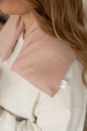 Varmetørklæde nøgen pink | 70 cm | økologisk hørfrø