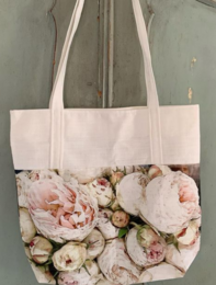 Cabas Rose Pivoine