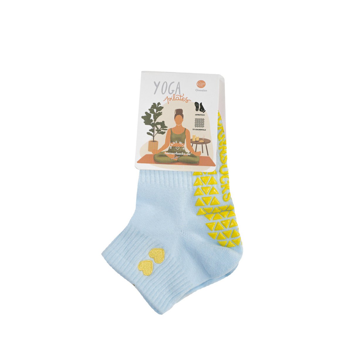Calzini Yoga Pilates Antiscivolo Cuore Corti HomeOfSocks