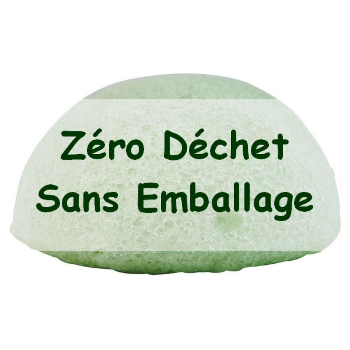 Zero waste konjac natural face with green tea