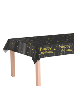 Classy party tablecloth - Happy birthday