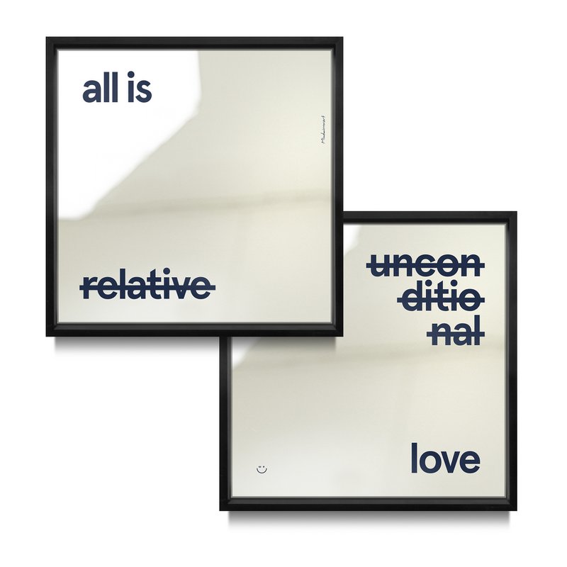 All is Love (Set of two mirrors)