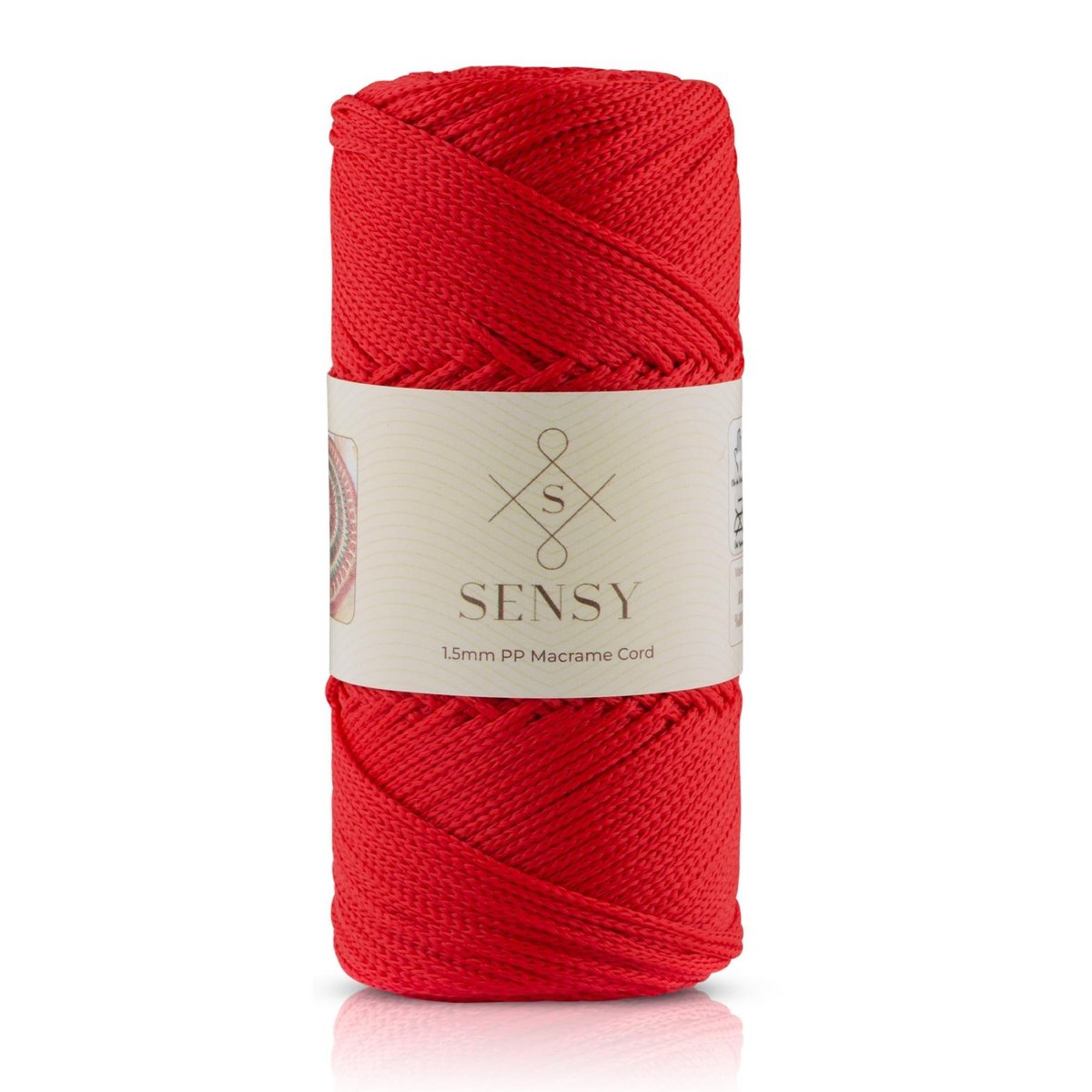 Cordoncino macramè Sensy Premium da 1,5 mm - 164 iarde, 100% poliestere