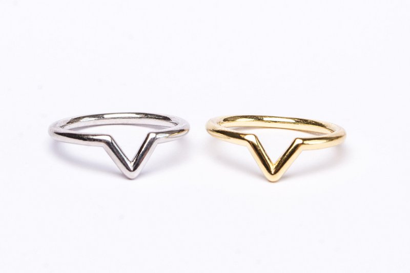 Perfecta 'V' | Anillo | Plata