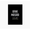 Ansichtkaart || Meester bedankt