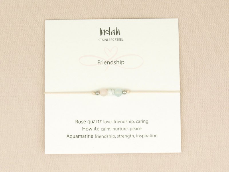 Armband rock, friendship, zilver en goud 