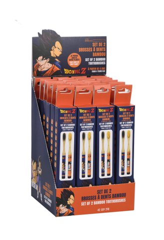 Set of 2 bamboo toothbrushes DRAGON BALL Z