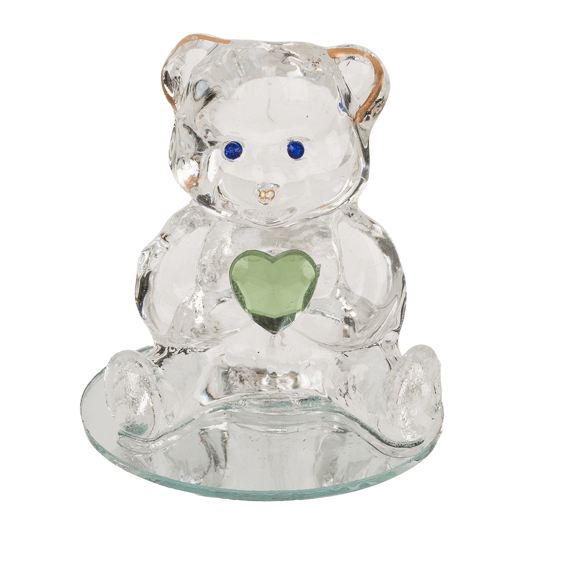 Glass Bear with Heart,