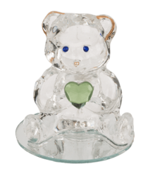 Glass Bear with Heart,