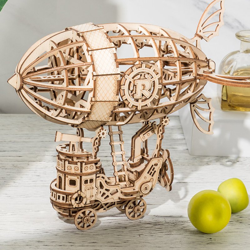 Robotime, 3D wooden puzzle Airship, TG407, 18x12.5x16.5cm