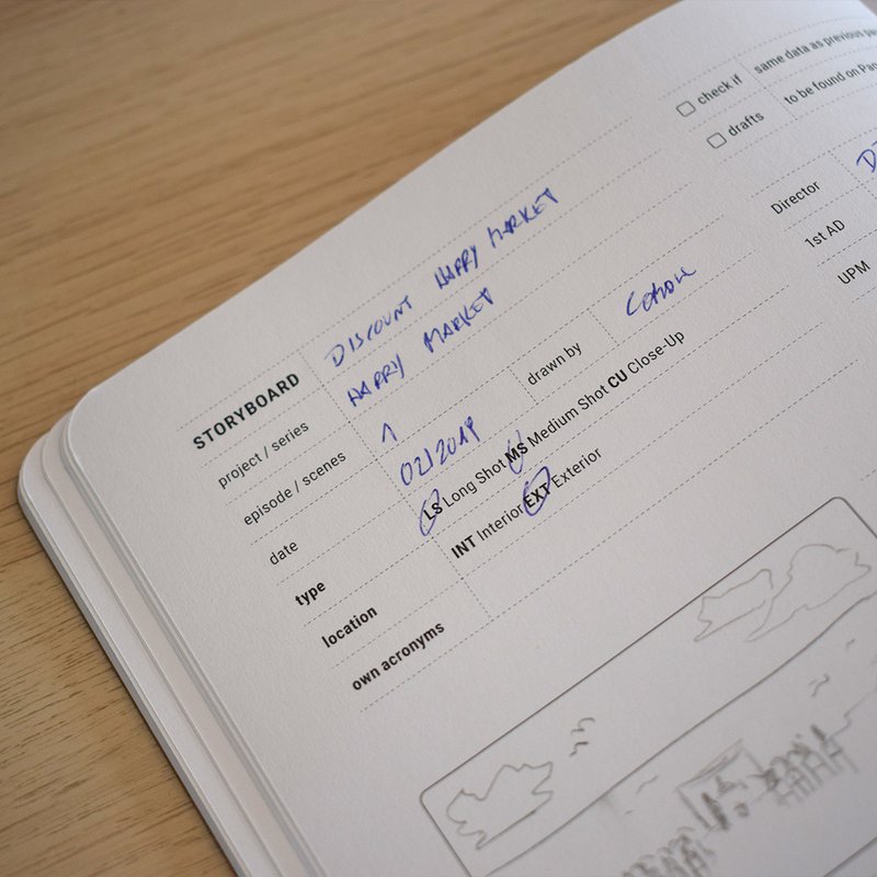 Carnet de papeterie Storyboard
