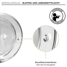 Zestaw Creano Doppelwandglas Schmetterling 250 ml 6er
