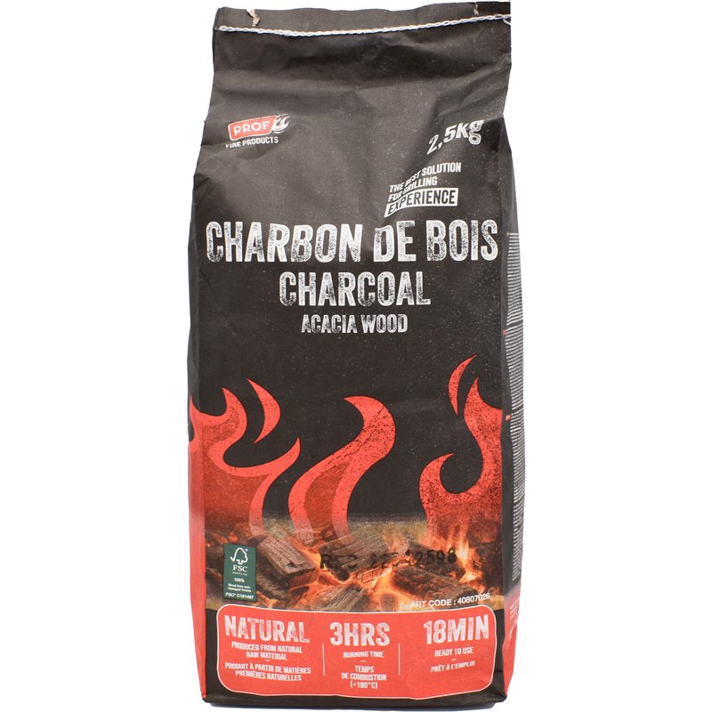 PROF, charbon de bois 2.5 kg