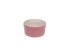 Pastelroze schaaltje met strepen 9 cm Isabelle Rose