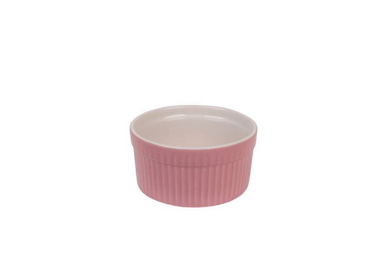 Ramequin rose pastel à rayures 9 cm Isabelle Rose