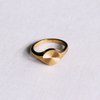 Edelstahlring mit dekorierter Druck - Gold