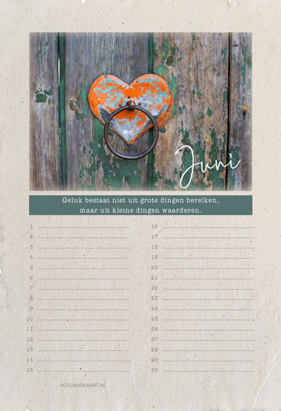 birthday calendar rural living