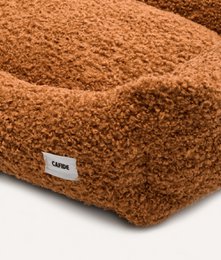 Mustard Shearling Hundeseng, Snozy