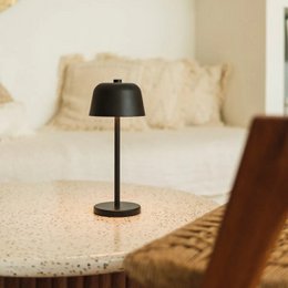 Anton Schwarze wiederaufladbare Tischlampe