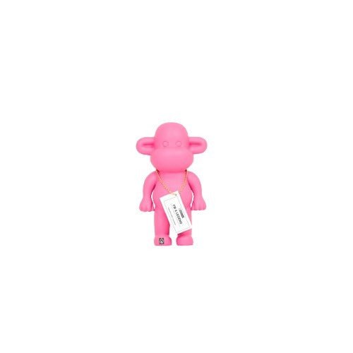 Ozdoba - Figurka małpy „The Legend” - Polyresin - Pink - 11x7x19cm