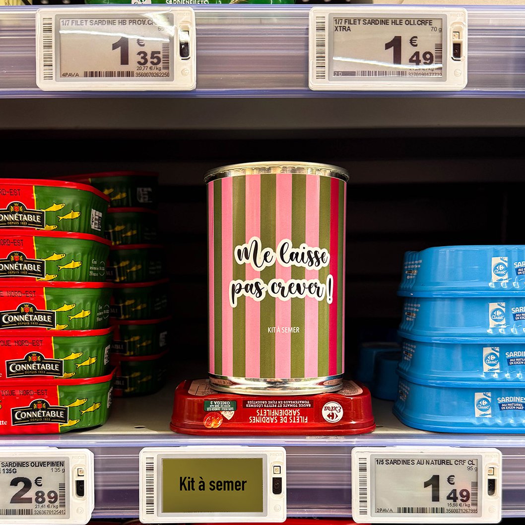 Kit til at så "Lad mig ikke dø" lavet i Frankrig