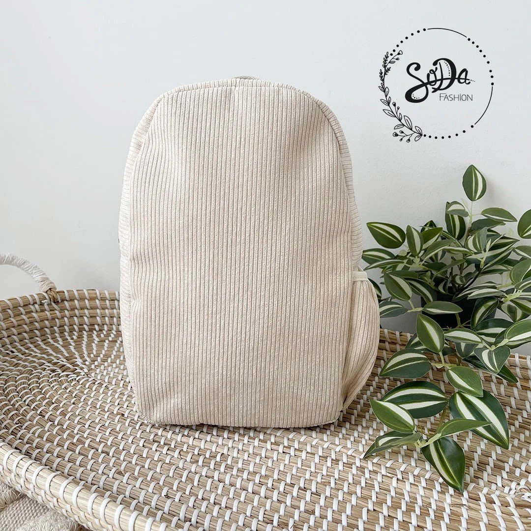 Soda Fashion Backpack Rib Beige
