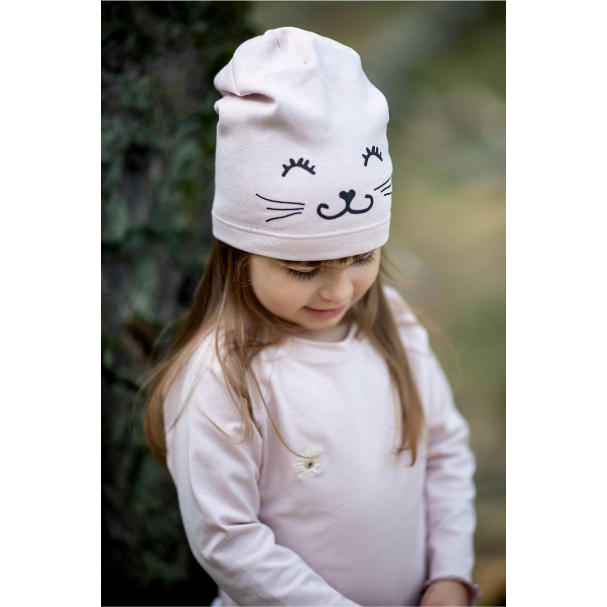 Bonnet fille KITTY POWDER PINK