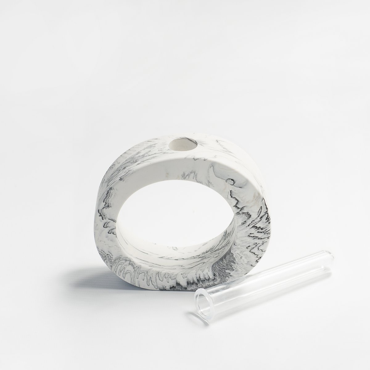 Jesmonite Round Stem Vase 12.5cm