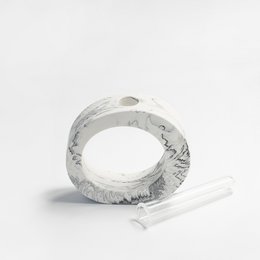 Jesmonit-Vase mit rundem Stiel, 12,5 cm