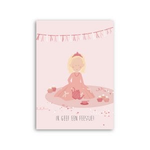 Children's party invitation - Princesses