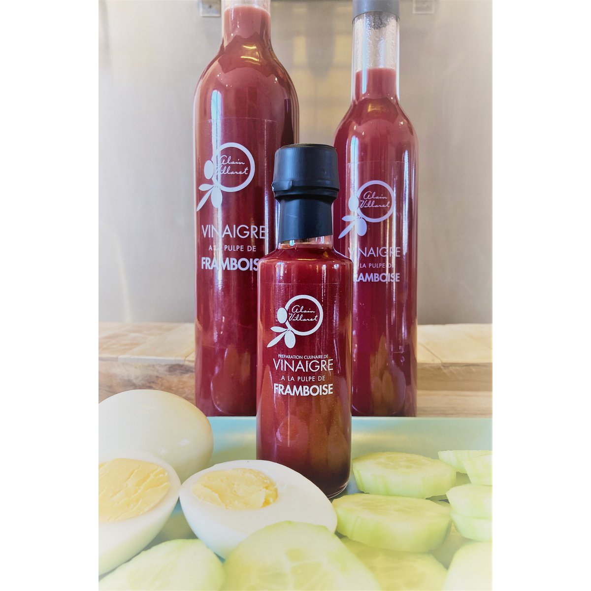 vinaigre à la pulpe de FRAMBOISE