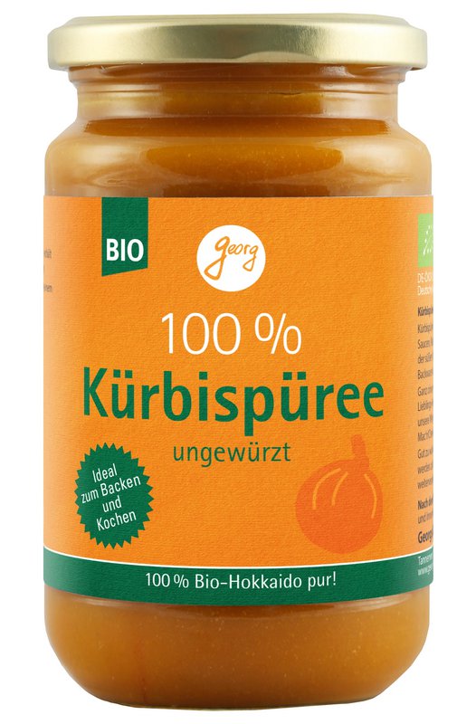 Hokkaido-Kürbis-Püree 100 % Püree ungewürzt Bio für Pumpkin Pie & Co